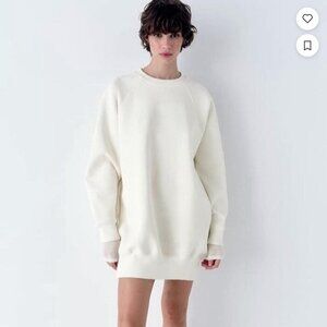 Zara Women's White Dress Size M NEW WITH TAG!